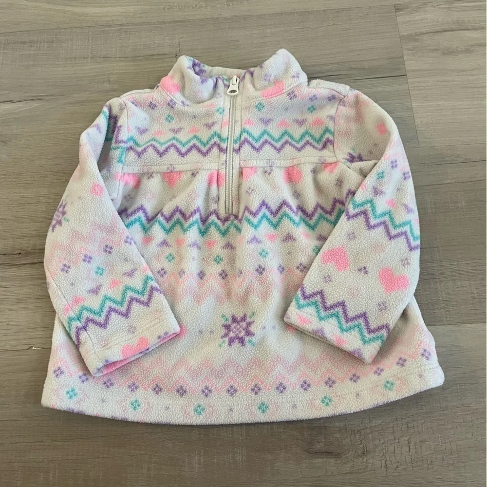 The children’s place half zip fleece GUC 18-24 months
